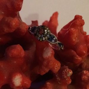 925 multi stone ring